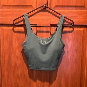 Aerie Teal Cropped Tank